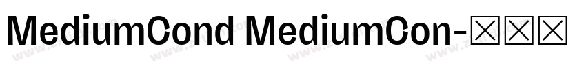 MediumCond MediumCon字体转换